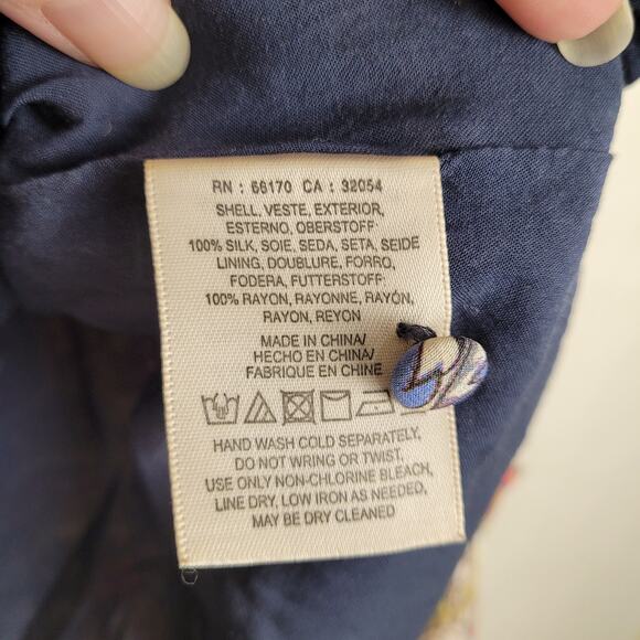 New Maeve by Anthropologie Barcelona floral print silk midi dress size 4 Boho - Picture 7 of 10